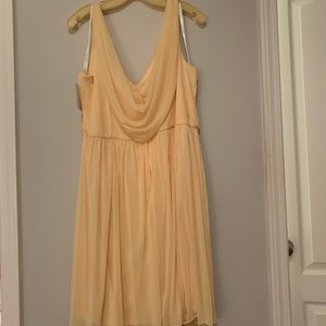 Short David’s Bridal bridesmaid party cocktail